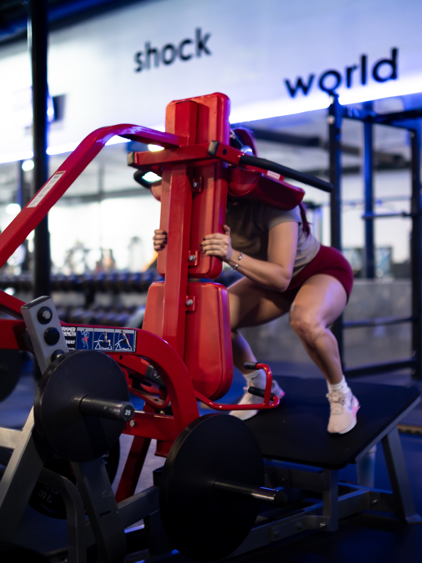 Leg press machine training